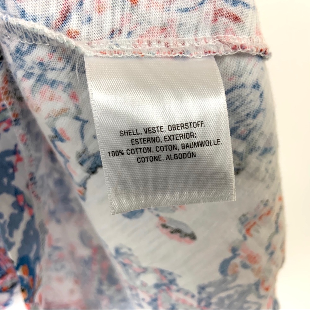 Anthropologie Deletta Amalia Floral Tank V Neck Lg - Picture 5 of 6